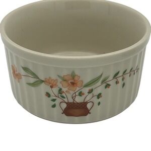 Vintage Countryside Stoneware Collection Floral Ramekin Set of 3 Japan 1980